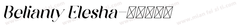 Belianty Elesha字体转换